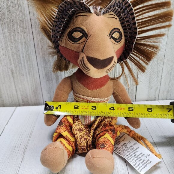 Disney The Lion King Broadway Musical SIMBA Lion Plush Toy 8'' Tall - Picture 8 of 8